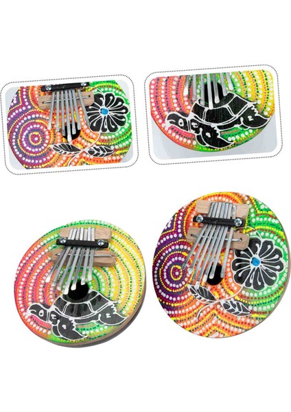 Doğal Hindistan Cevizi Kabuğundan Kalimba Afrika El Yapımı 7 Tuşlu Akustik Müzik Dekoratif Coconat fiyatları