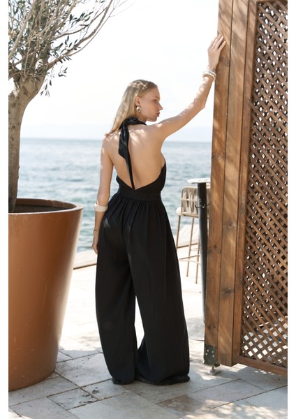 Lios Pencere Detay Siyah Uzun Tulum indirimleri