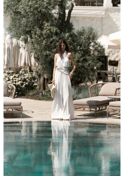 Lios Pencere Detay Ekru Uzun Tulum indirimleri