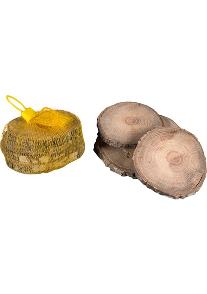 Ahşap Dal Dilimleri 8 -10 Cm. ( 4 Adet )