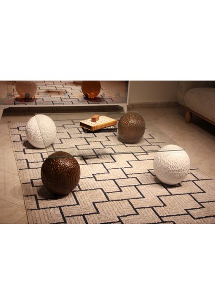 Modern Orta Sehpa & Top Sehpa Cam Sehpa & Küre Orta Sehpa - 2 Dragon (Ceviz) & 2 Dragon (Beyaz) - Kare - Şeffaf Cam fiyatları