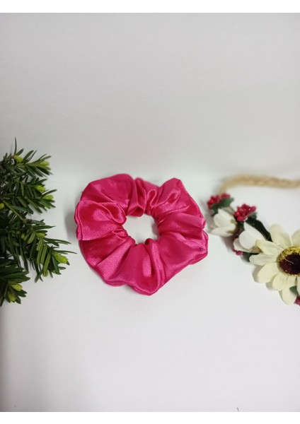 Kına ve Nişan Düğün Için Lastikli Simit Saten 20 Lı Scrunchie Saç Toka Set