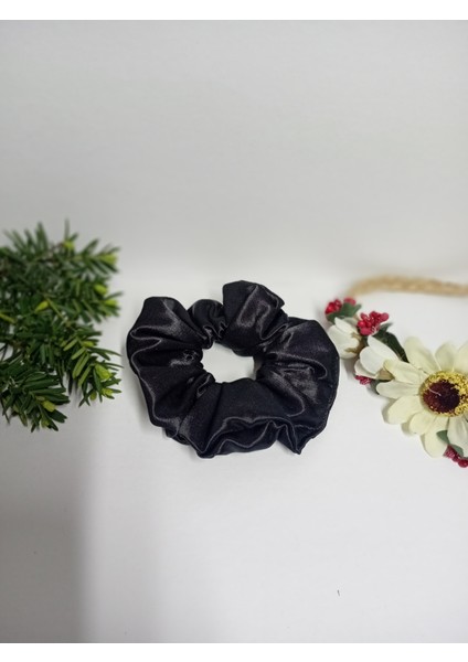 Kına ve Nişan Düğün Için Lastikli Simit Saten 20 Lı Scrunchie Saç Toka Set
