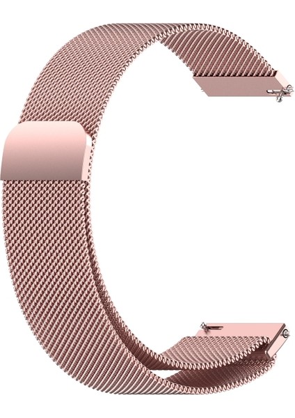 Samsung Galaxy Watch 4/5/6/7/fe/40/40/44 Classic 42/43/46/47MM Uyumlu 20MM Metal Hasır Mıknatıslı Kordon Paslanmaz Çelik