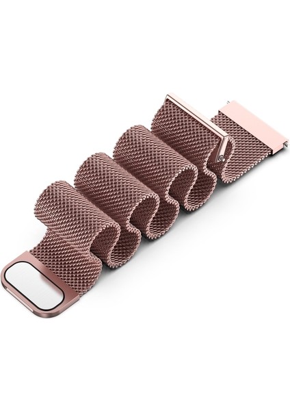 Samsung Galaxy Watch 4/5/6/7/fe/40/40/44 Classic 42/43/46/47MM Uyumlu 20MM Metal Hasır Mıknatıslı Kordon Paslanmaz Çelik indirimleri