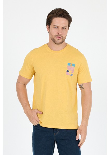 Erkek %100 Pamuk Bisiklet Yaka Kısa Kollu Baskılı T-Shirt Rahat ve Şık Günlük Tişört 0005 fiyatları