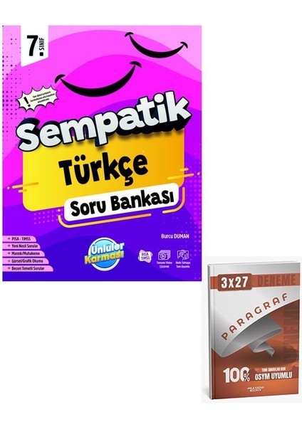Ünlüller 2026 7.sınıf Sempatik Matematik Soru Bankası+Anla Kazan Paragraf