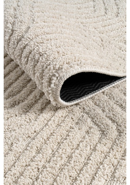 Kaymaz Taban Moopy Krem Bukleli Yumuşak Soft Dokuma Yolluk Halı Salon Halısı LP1003A_KREM modelleri