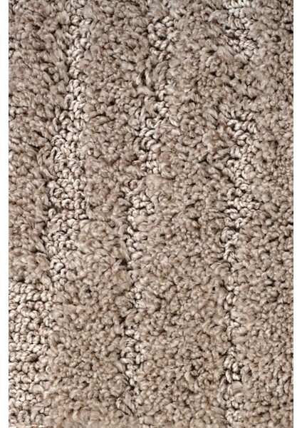 Moopy Oval Bej Bukleli Yumuşak Soft Dokuma Yolluk Halı Salon Halısı LP1007A_BEJ