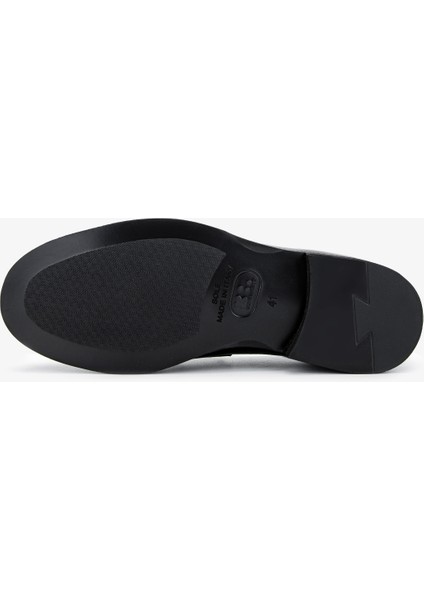 Erkek Hakiki Deri Siyah Loafer Ayakkabı 477 VAL-72403 Erk Ayk Y25 Sıyah Gyk