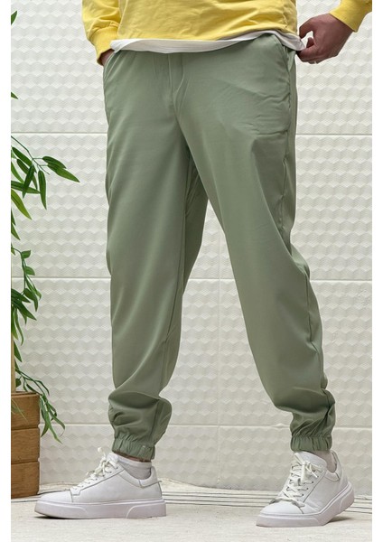 Erkek Full Likralı Paraşüt Kumaş Lastikli Jogger Pantolon modelleri
