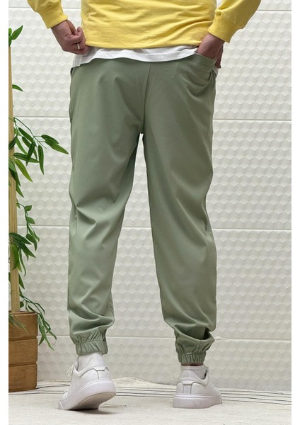 Erkek Full Likralı Paraşüt Kumaş Lastikli Jogger Pantolon fırsatları