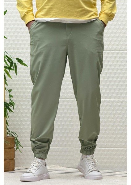 Erkek Full Likralı Paraşüt Kumaş Lastikli Jogger Pantolon indirimleri