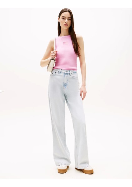 Tjw Slım Gradıent Flag Tank Kadın Pembe T-Shirt DW0DW20920U06