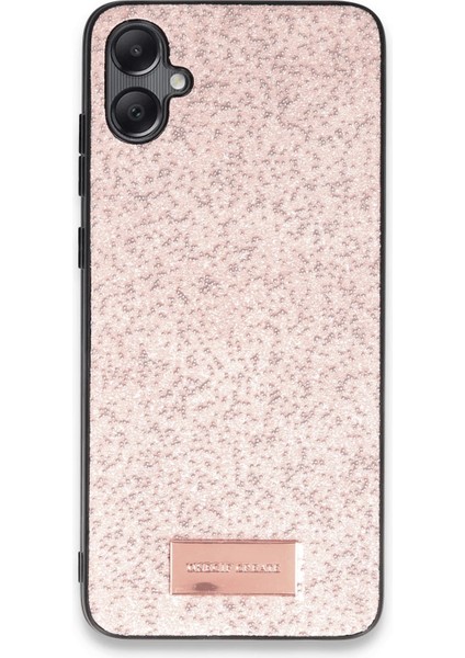 Onegif Samsung Galaxy A05 Bright Simli Kapak - Pembe Sptgl