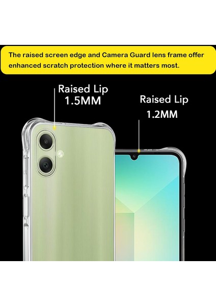 Samsung Galaxy A06 Uyumlu Darbe Önleyici Sararmaya Dayanıklı Airbag Korumalı Ultra Slim Tpu Şeffaf Silikon Kılıf modelleri