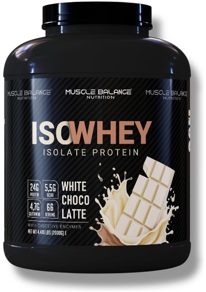 Isolate Whey Protein 2000 gr 66 Servis Beyaz Çikolata