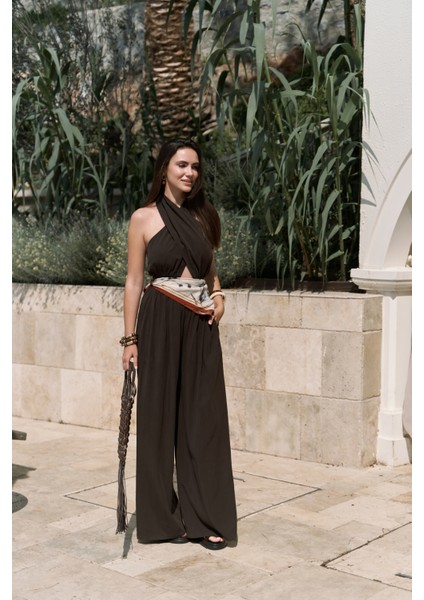 Lios Pencere Detay Kahve Uzun Tulum