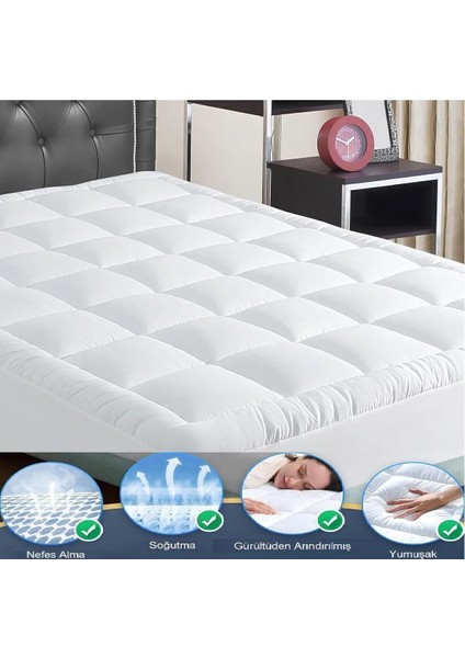 Pofuduk 400 Gr, Fitted Uyku Pedi,boyun,kalça Ağrıları Olan Kişiler Için ,2 Adet Yastık Kılıfı Hediyeli.