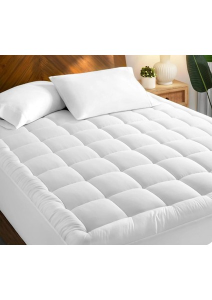 Pofuduk 400 Gr, Fitted Uyku Pedi,boyun,kalça Ağrıları Olan Kişiler Için ,2 Adet Yastık Kılıfı Hediyeli.