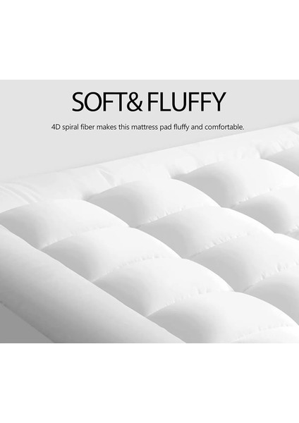 Pofuduk 400 Gr, Fitted Uyku Pedi,boyun,kalça Ağrıları Olan Kişiler Için ,2 Adet Yastık Kılıfı Hediyeli.