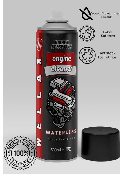 Susuz Motor Temizleme Spreyi Motor Parlatıcı Sprey Motor Yıkama Hızlı Aerosol 500ML