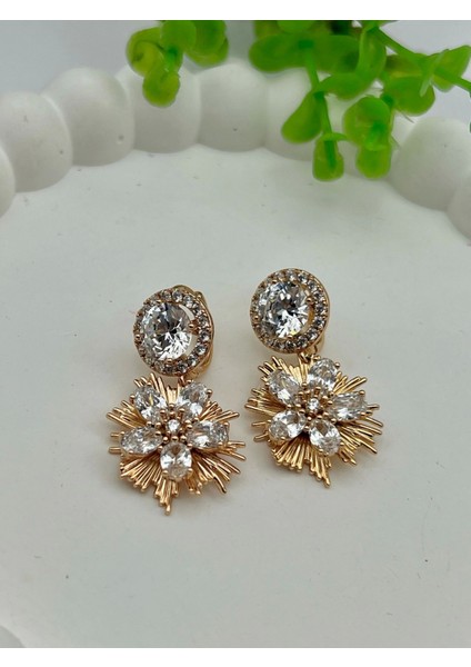 Swarovski Taşlı Vıp Küpe