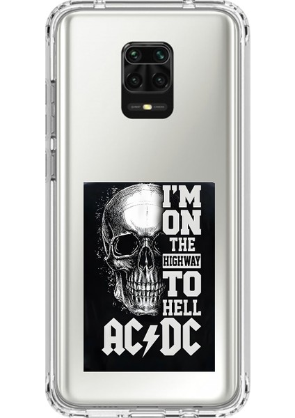 Xiaomi Redmi Note 9 Pro Uyumlu Şeffaf Kılıf Ac/dc Tasarımlı
