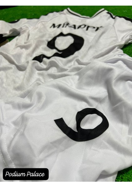 K.y.l.i.a.n Mbappe 24/25 Real Madrid Yeni Sezon Beyaz Iç Saha Forması 4'lü Set(Beyaz) ZYN14