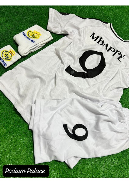 K.y.l.i.a.n Mbappe 24/25 Real Madrid Yeni Sezon Beyaz Iç Saha Forması 4'lü Set(Beyaz) ZYN14