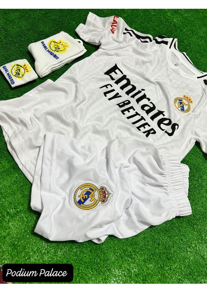 K.y.l.i.a.n Mbappe 24/25 Real Madrid Yeni Sezon Beyaz Iç Saha Forması 4'lü Set(Beyaz) ZYN14