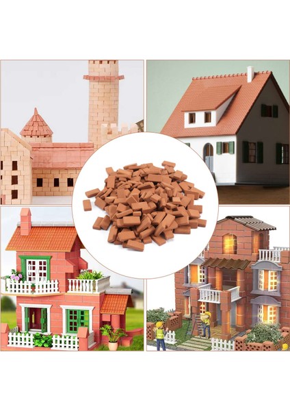 Peyzaj Minyatür Tuğlalar Için 200 Parça Mini Tuğlalar Tuğla Duvar Dollhouse Bahçe Parçaları Için Küçük Tuğlalar, 1/35 Ölçekli (Yurt Dışından) indirimleri