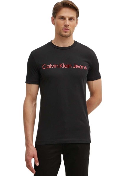 Erkek Kırmızı Logolu T-Shirt J30J322552