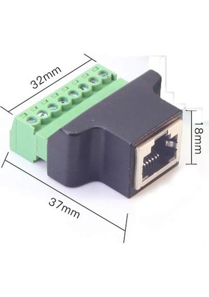 Rj45 Cat. 5/Cat. 6 Klemensli Jack - Dişi fiyatları