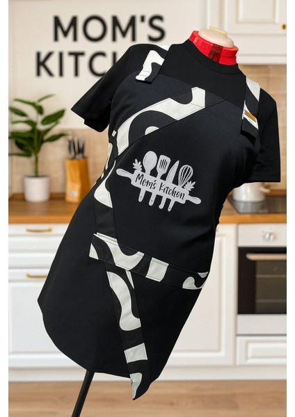 By Gg Design Logolu Battal Boy Anne Mutfak Önlük (Mom's Kitchen)