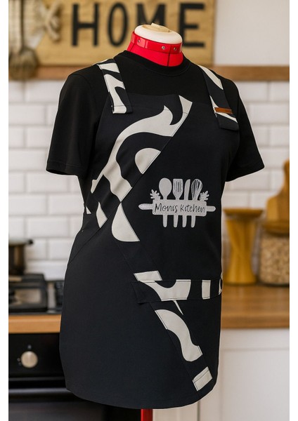 By Gg Design Logolu Battal Boy Anne Mutfak Önlük (Mom's Kitchen) fırsatları