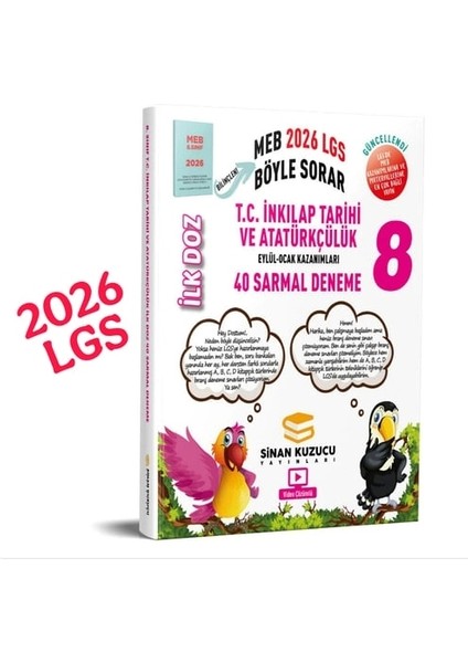Sinan Kuzucu 8. Sınıf Ilk Doz Sarmal Branş Denemeleri Inkılap Tarihi 2026 Lgs