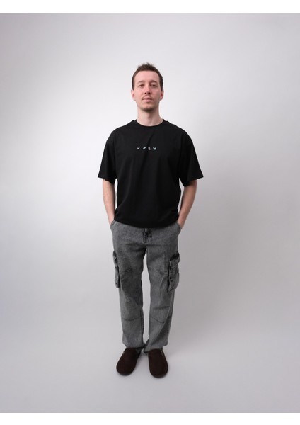 Unlock Your Potantial, Siyah Oversize Tişört