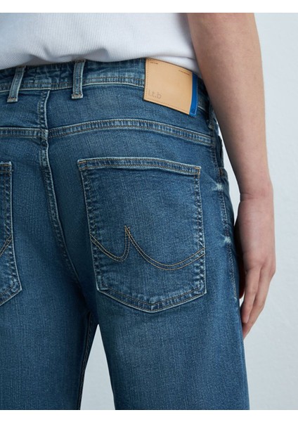 Paul P Düz Paça Orta Bel Jean Pantolon
