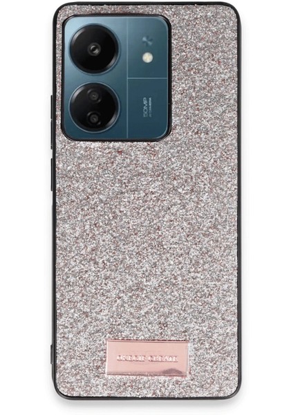 Onegif Xiaomi Redmi 13C Bright Simli Kapak - Gold Sptgl