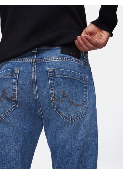Hollywood Y Düz Paça Orta Bel Jean Pantolon