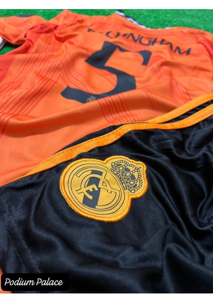 2025/26 Jude B.e.ll.i.n.g.h.a.m Real Madrid Yeni Sezon Iç Saha Çocuk Forması 4'lü SET(TURUNCU)ZYN266