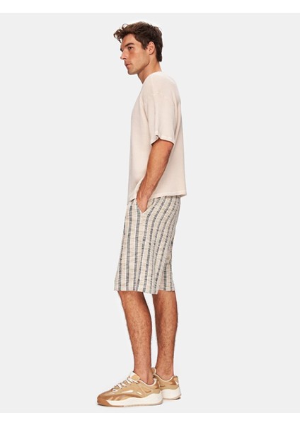 Kısa Kollu Geniş Yaka Basıc Loose Bej T-Shırt fırsatları