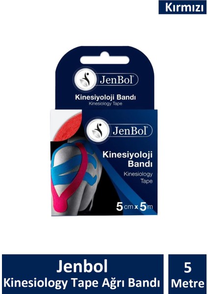Kinesio Bandı 5 cm x 5 M - Kırmızı