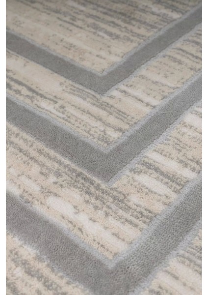 Pyramid Modern Salon ve Oturma Odası Halısı - Krem Gri modelleri