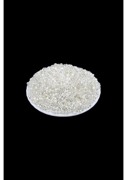 gümüş 5x4 mm Büyük Kesme Boncuk 50 gr