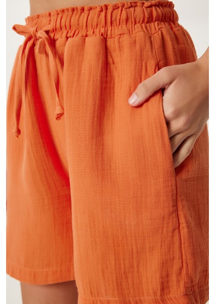 Cepli Müslin Şort Oranj LMX0011