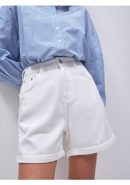 Belında Mom Jean Şort indirimleri