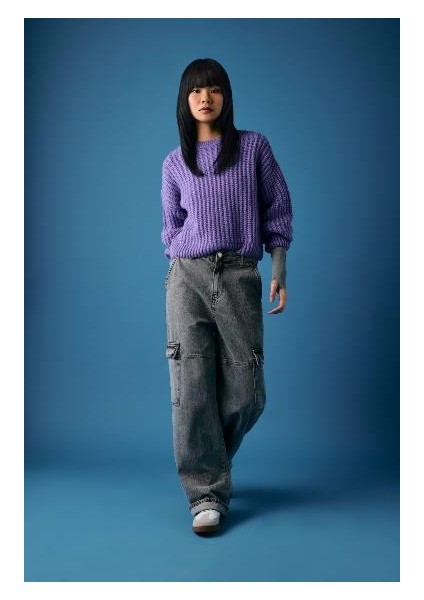 Coool Oversize Fit Bisiklet Yaka Kazak fiyatları