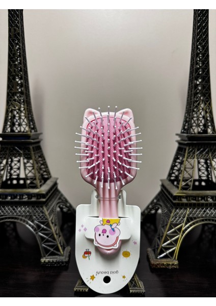 Bebek Tarağı Bebek Saç Fırçası Pembe Renk